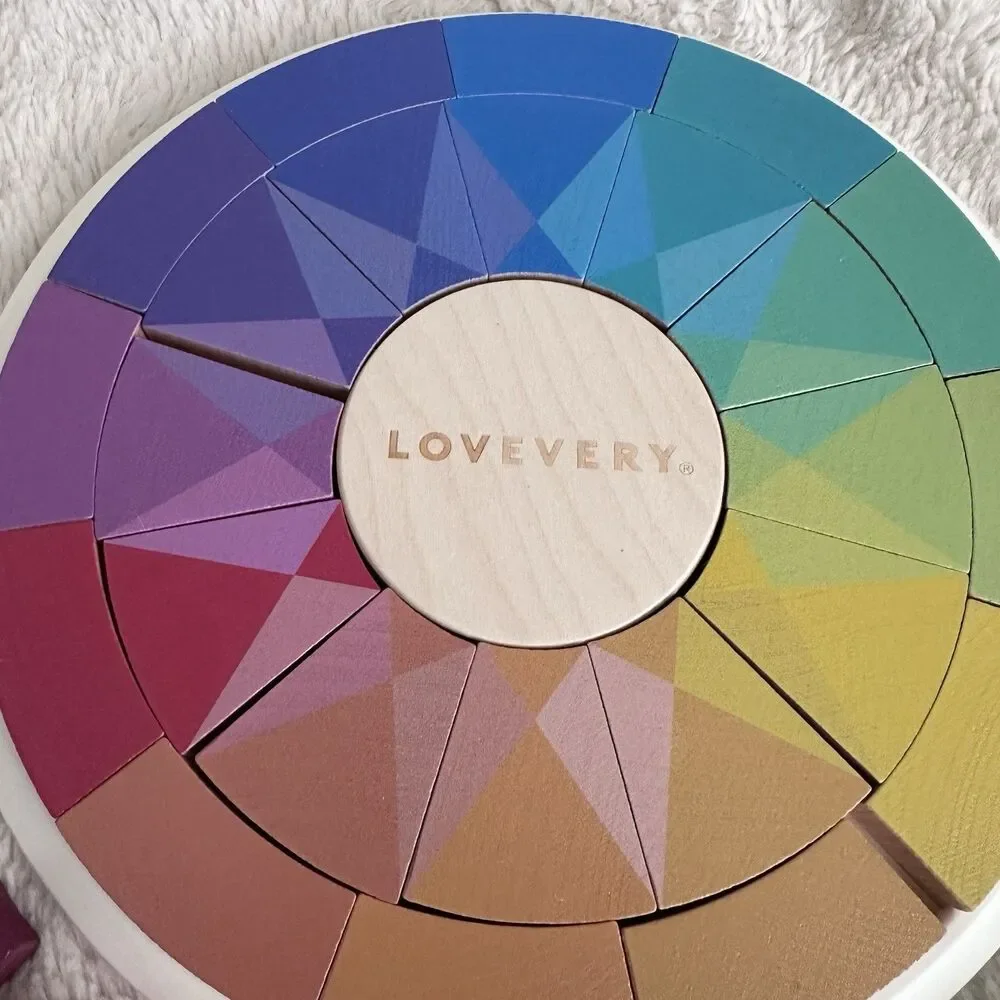 Lovevery Color Theory Wheel Wood Puzzle and Color Pieces Complete